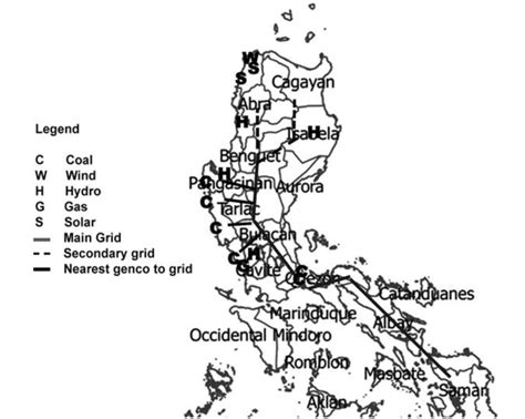 luzon grid map